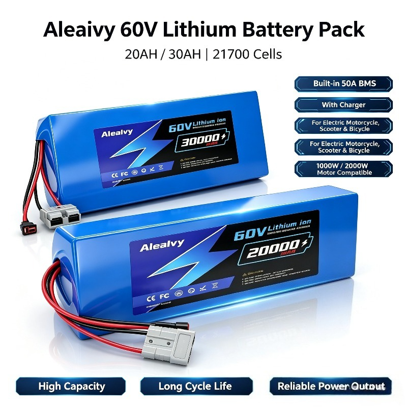 60V 30Ah 21700 Battery Pack - Aleaivy 60V 20AH 30AH 21700 Lithium