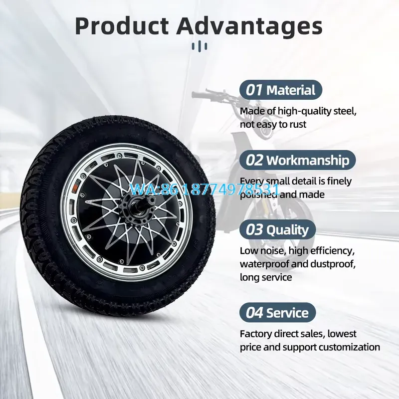 Wmwmnu for High Power 12 Inch  - 60V 5000W Brushless Hub Motor recension och pris