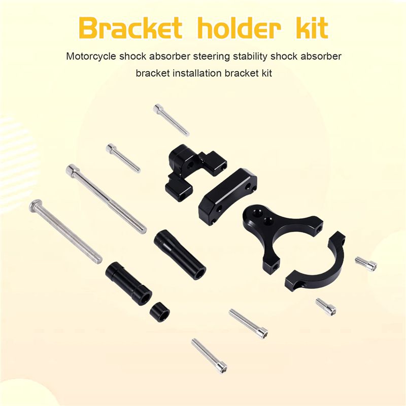 WF-Cnc Motorcycle Damper Steer - Steering Damper Stabilizer Kit Cnc recension och pris