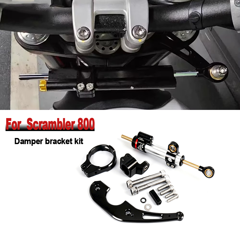 For Ducati Scrambler 800 Scram - Steering Damper Stabilizer Kit Cnc recension och pris