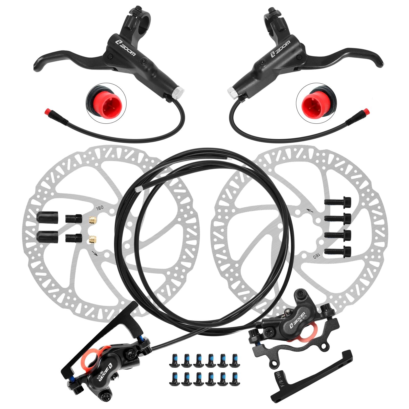 ZOOM HB876E Hydraulic Disc Bra - Zoom Hydraulic Brake 4 Piston E-Scooter recension och pris